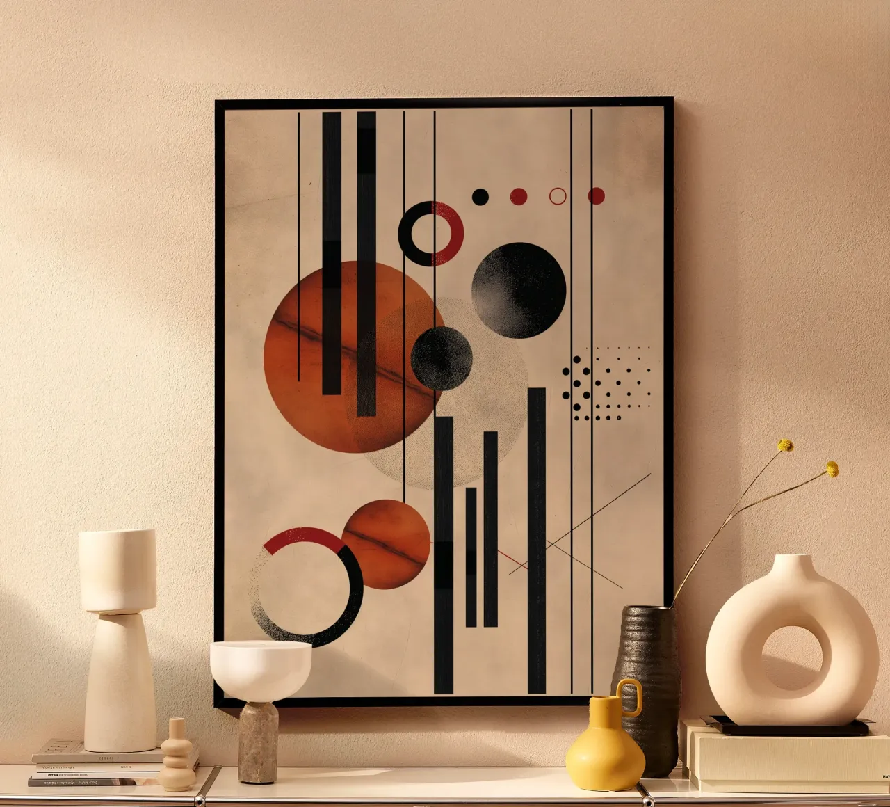 Composizione geometrica moderna carta hahnemühle da Whole©