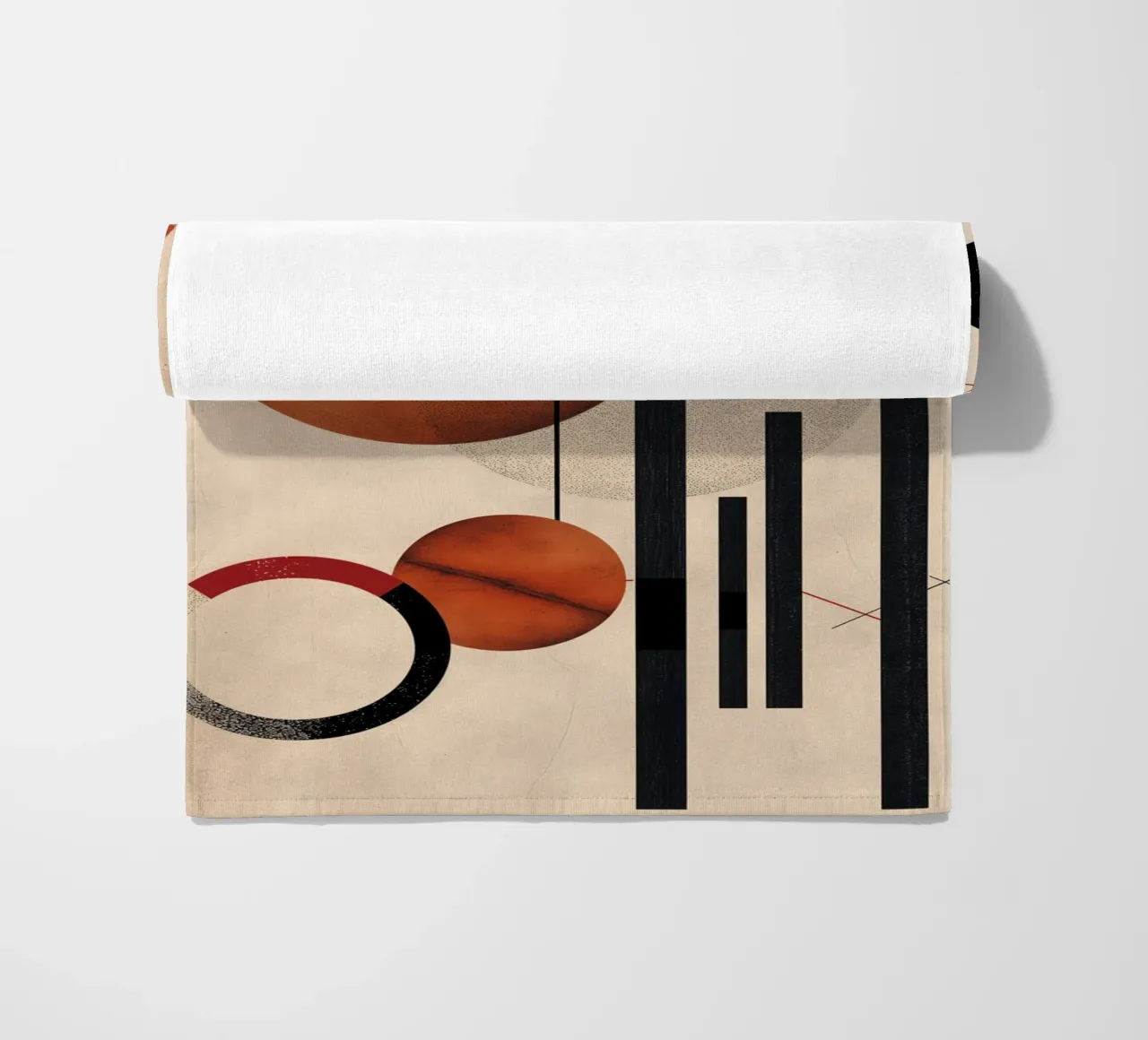 Modern geometry composition beach towel by Whole©