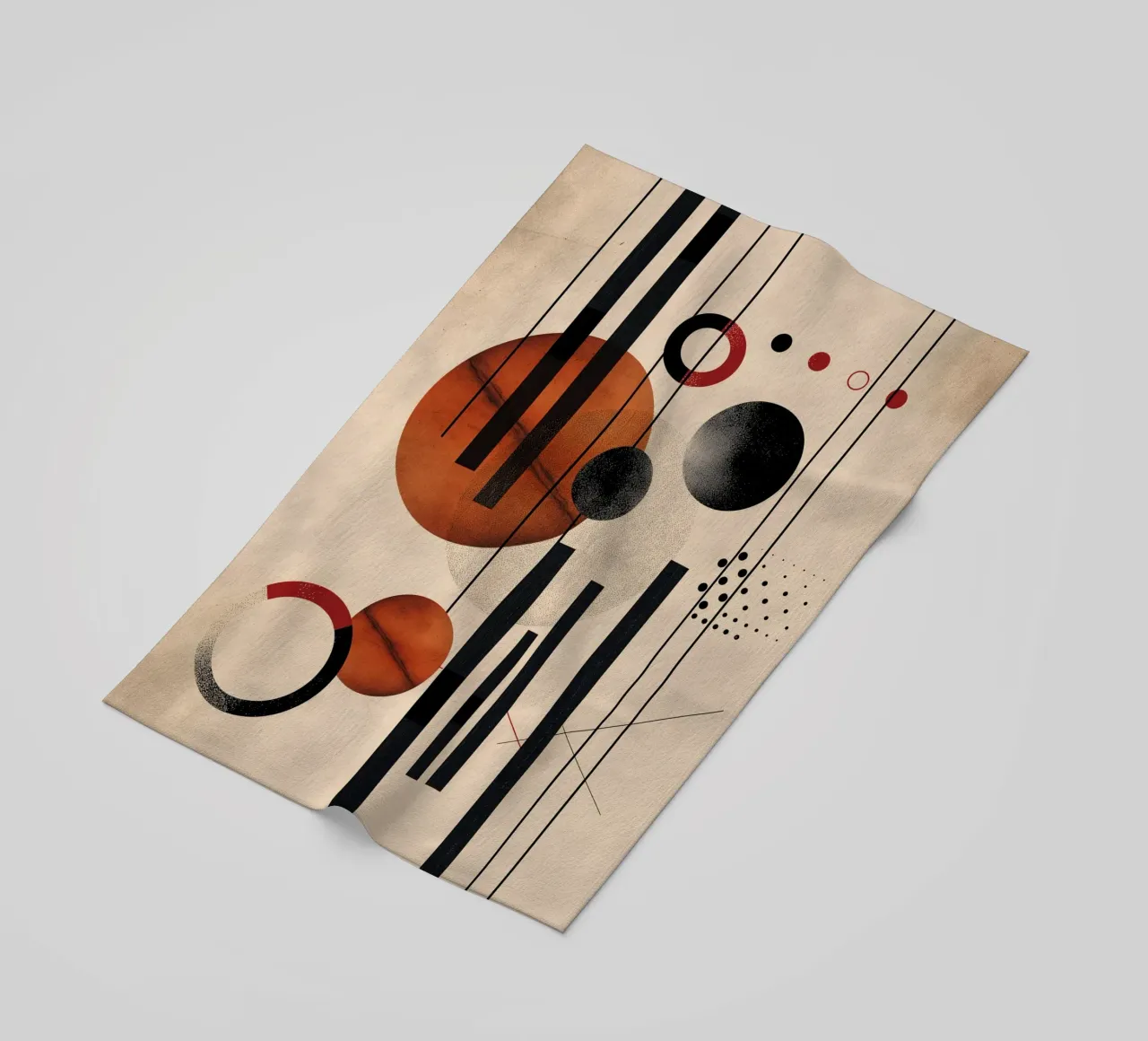 Modern geometry composition beach towel by Whole©
