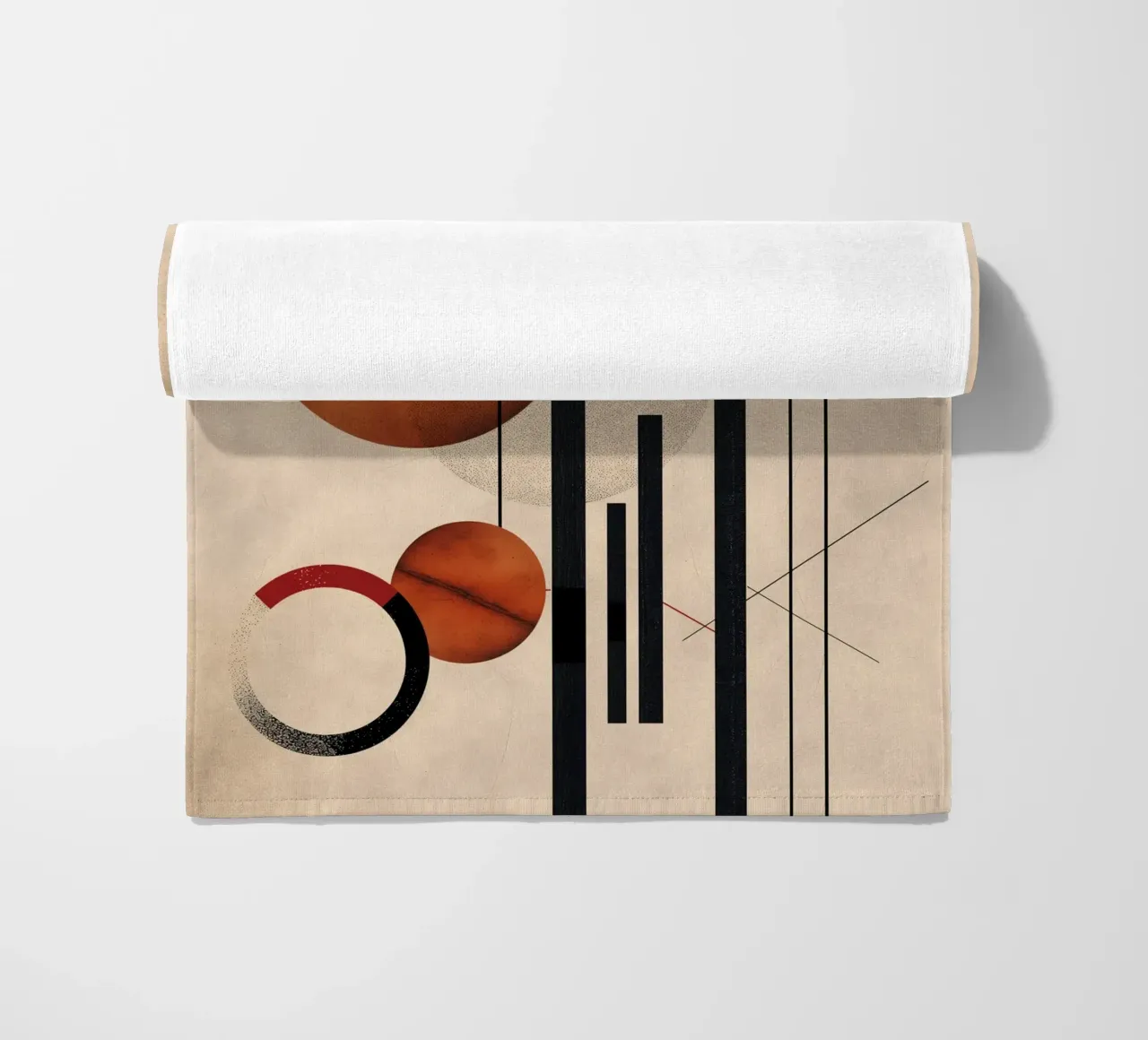 Modern geometry composition beach towel by Whole©