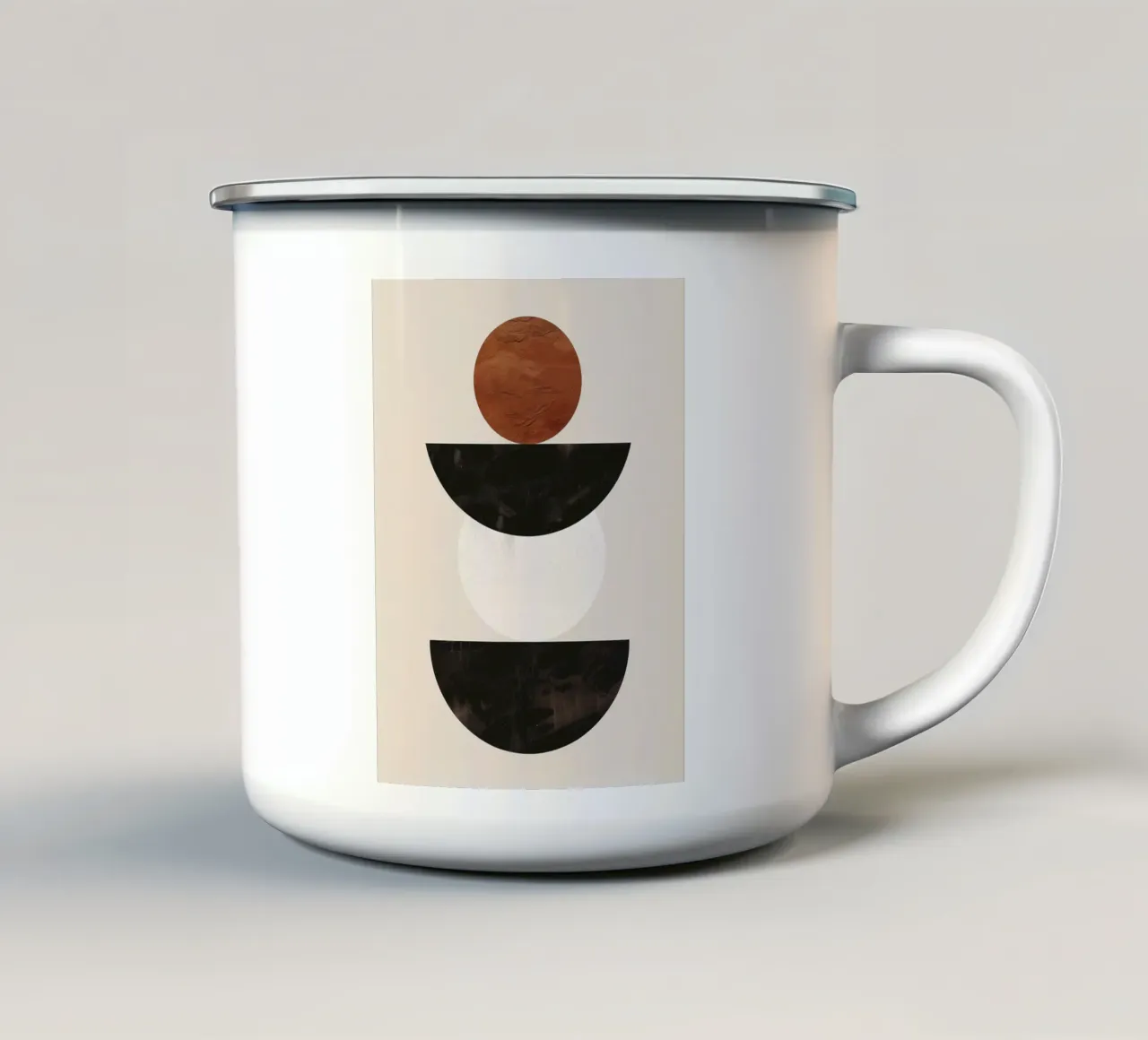 Arte dell'equilibrio minimalista tazza in smalto da Whole©