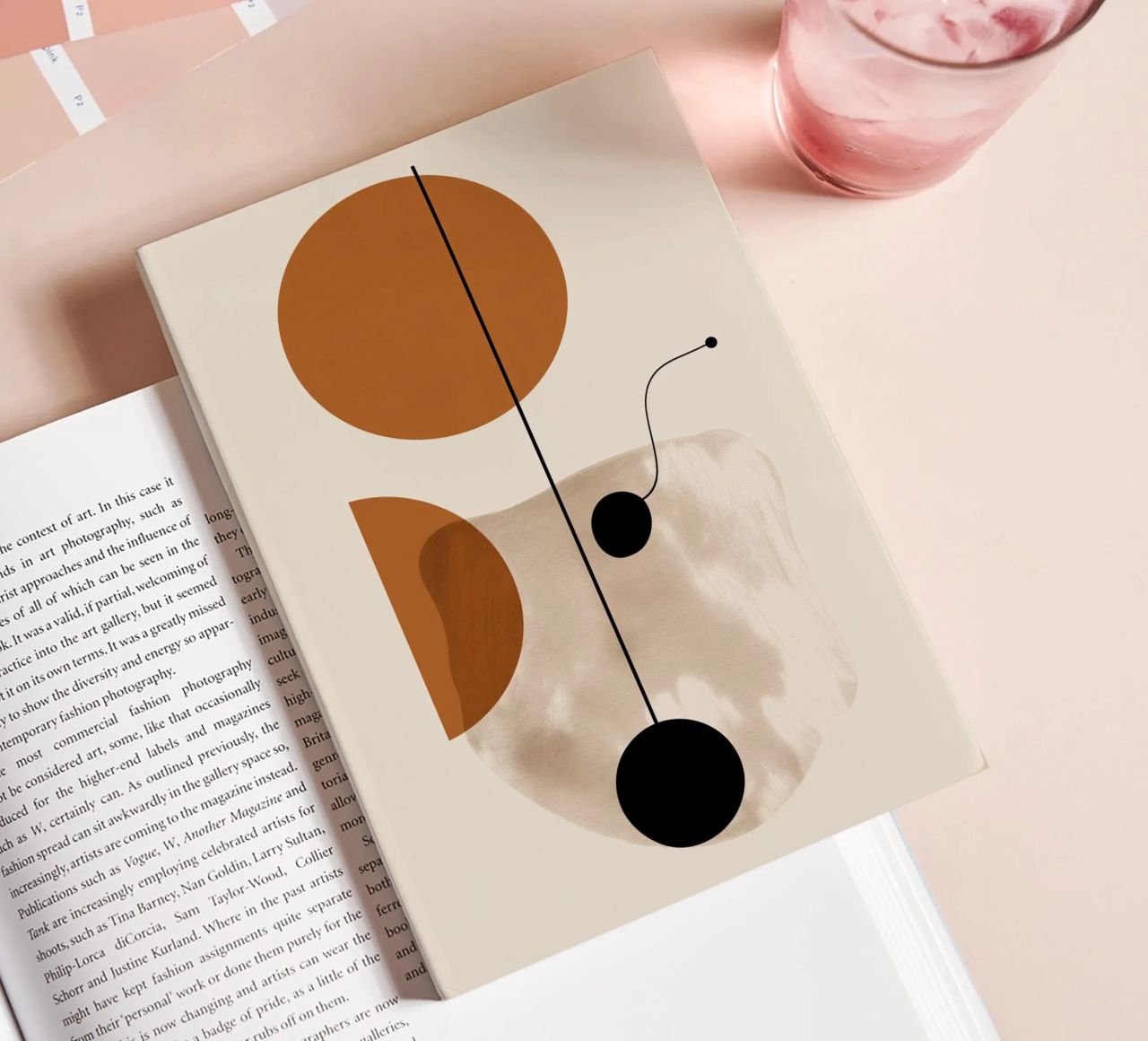 Abstract geometry art notebook by Whole©
