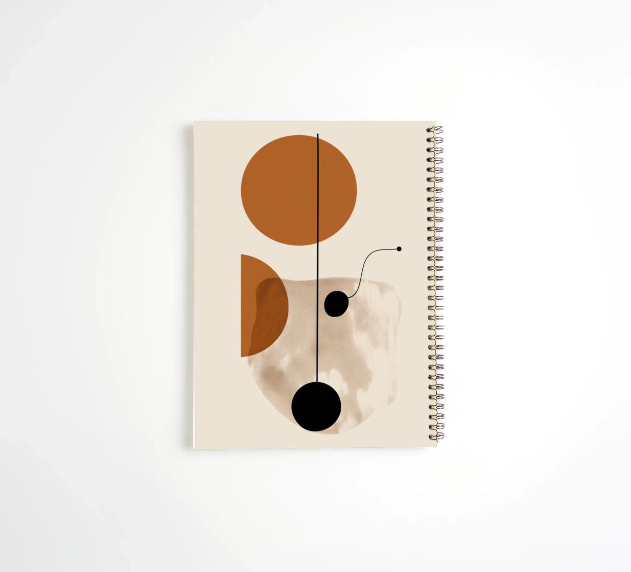 Abstract geometry art spiral notebook by Whole©