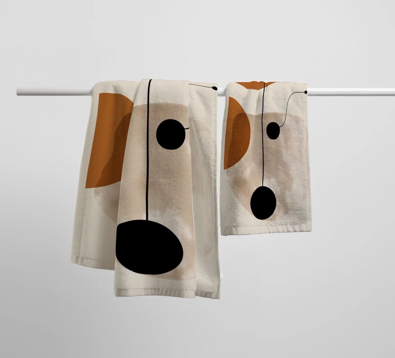 Abstract geometry art towel by Whole©