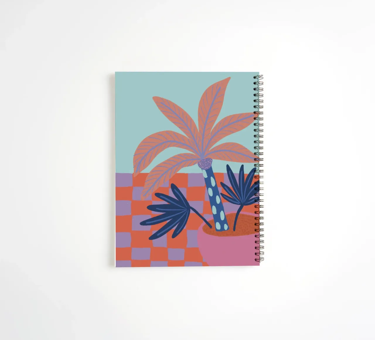 Small palm tree spiral notebook by hej malu