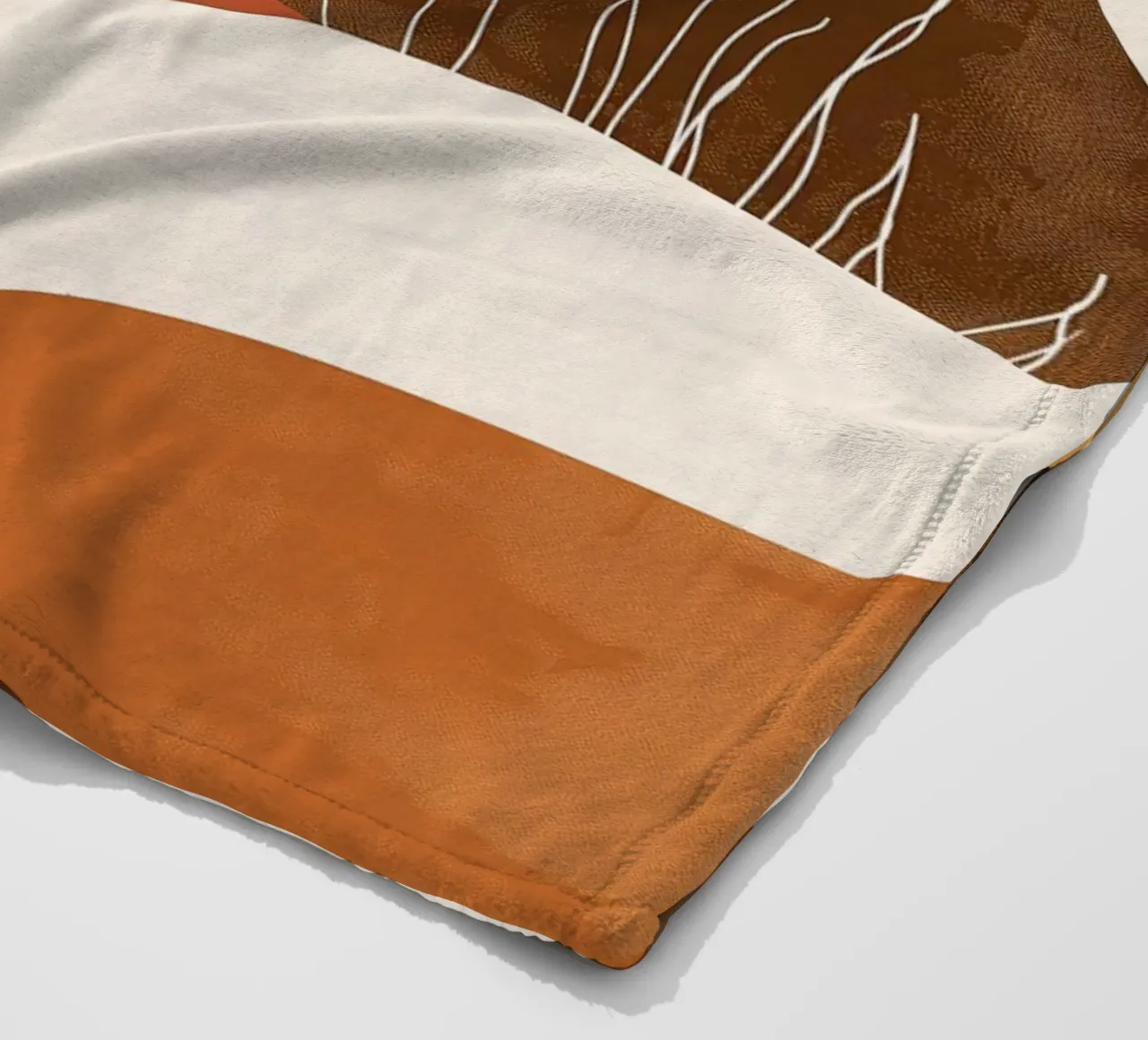 Desert Landscape Abstract fleece blanket by Whole©