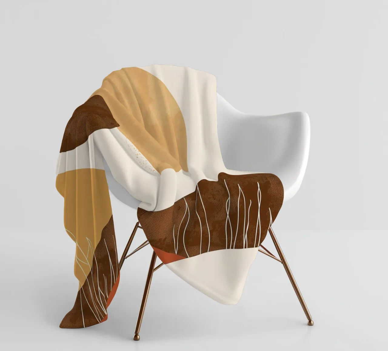 Desert Landscape Abstract fleece blanket by Whole©