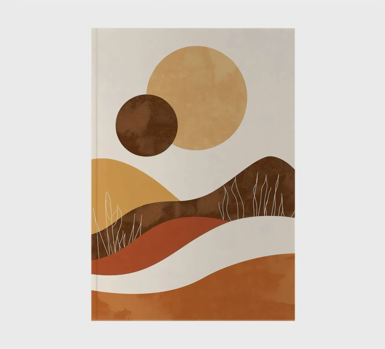 Wüstenlandschaft Abstrakt Notizbuch von Whole©