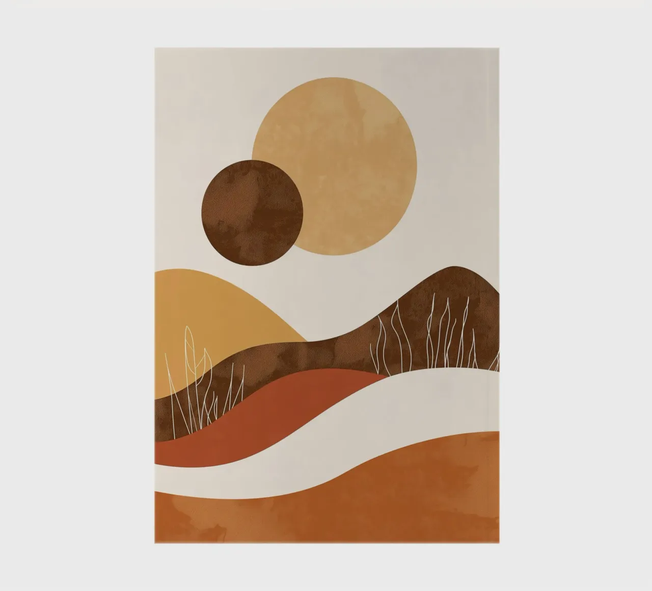 Wüstenlandschaft Abstrakt Notizbuch von Whole©