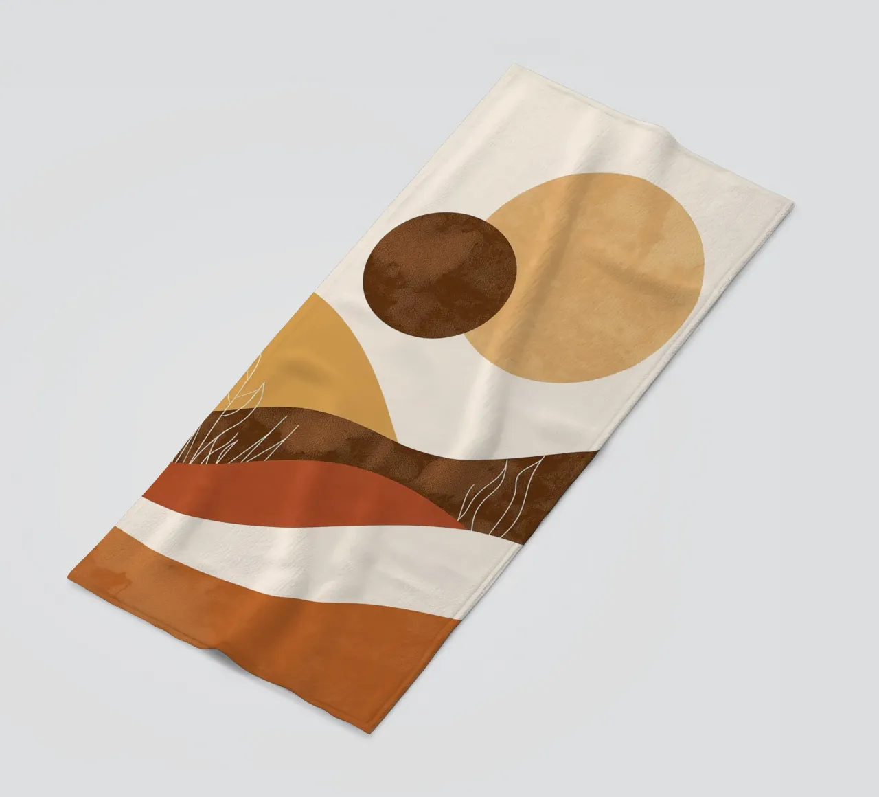Desert Landscape Abstract beach towel by Whole©