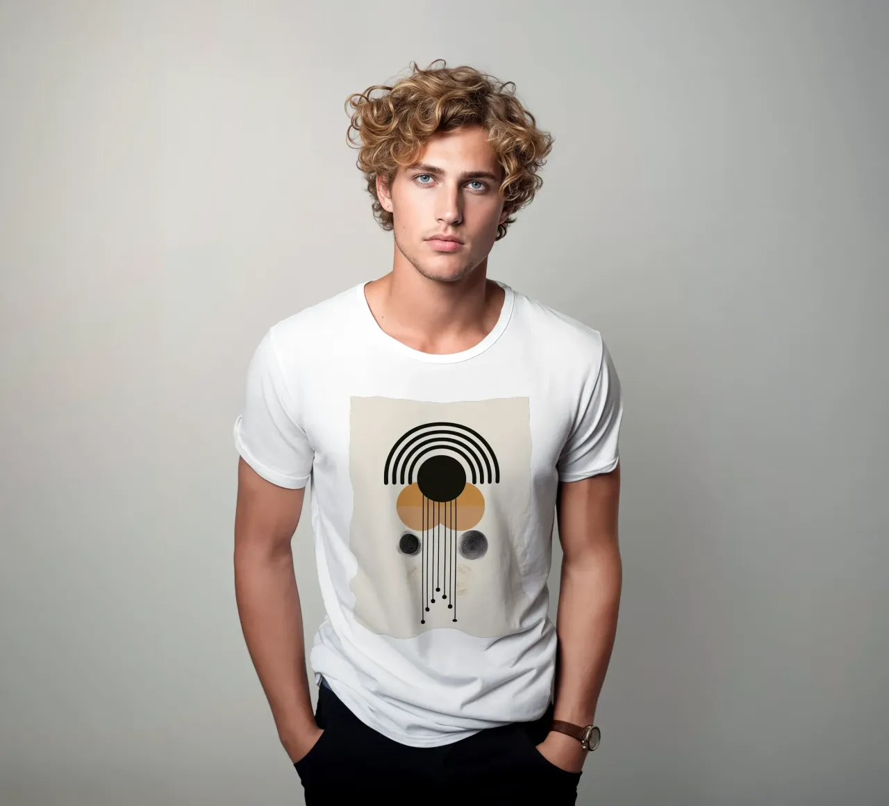 Geometric harmony t-shirt by Whole©