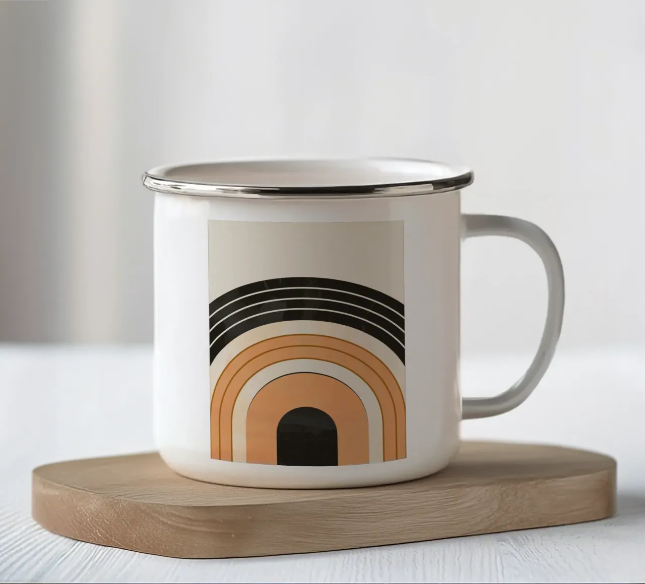 Design a fiocco retrò tazza in smalto da Whole©