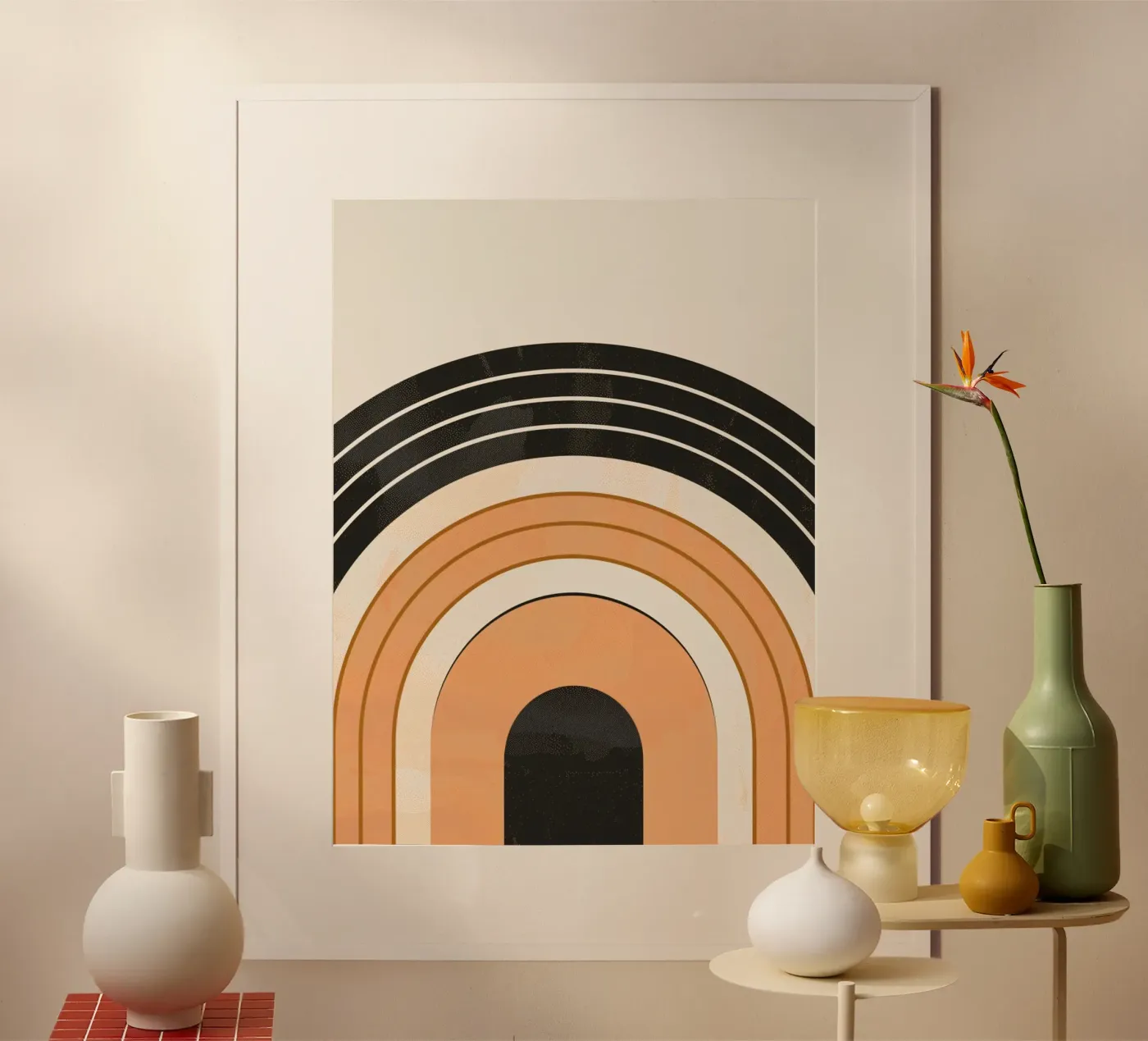Retro bow design poster by Whole©
