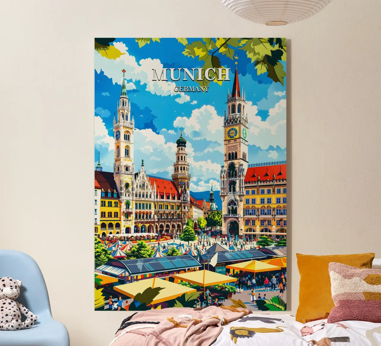 Munich Germany acryl van Travelstudio