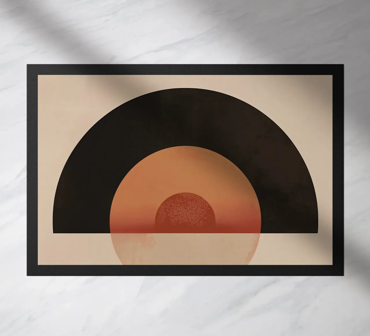 Abstract sun arcs doormat by Whole©