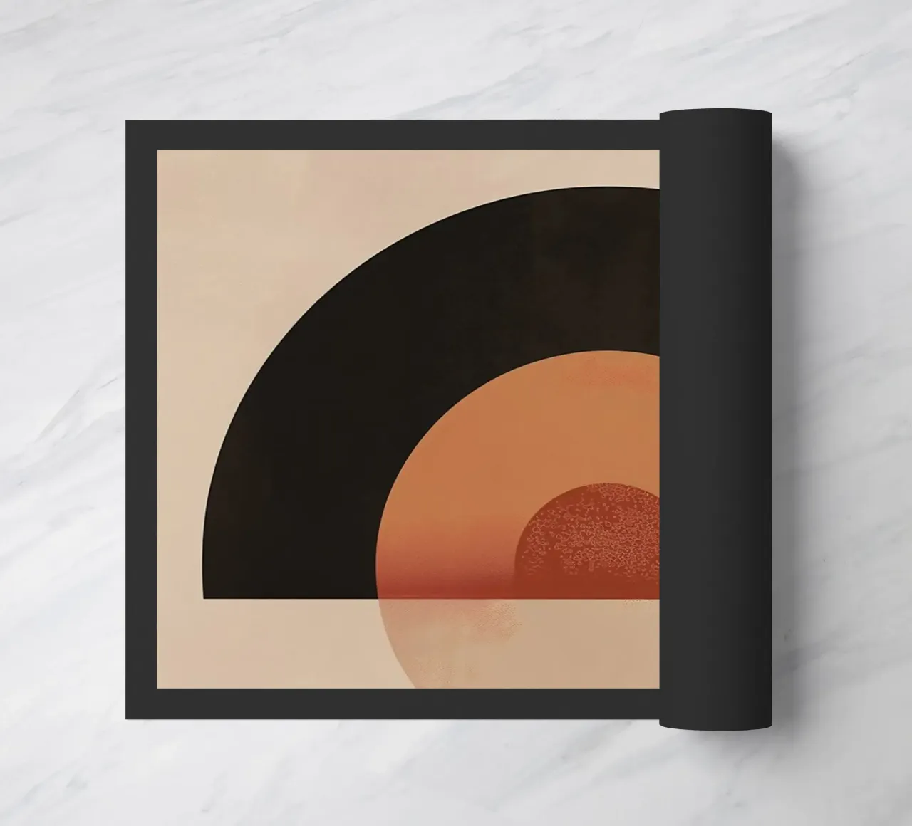 Abstract sun arcs doormat by Whole©