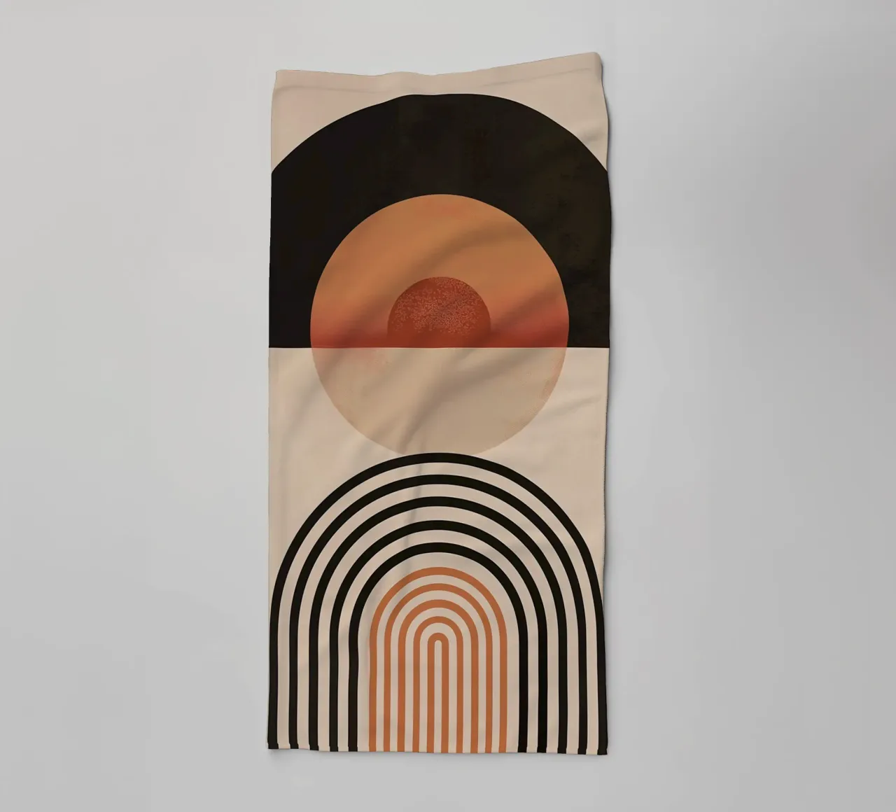 Abstracte zonnebogen badhanddoek van Whole©