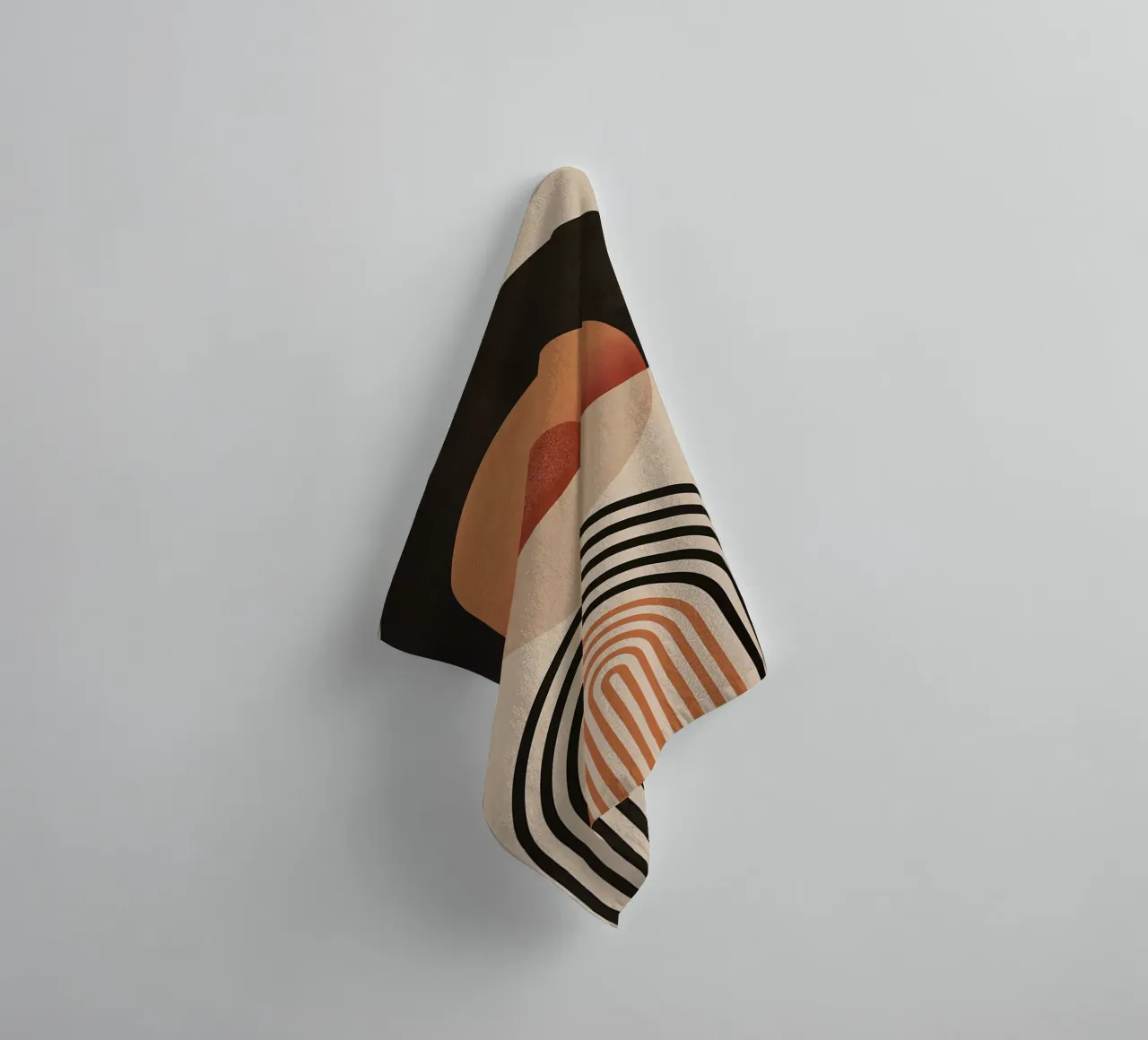 Abstracte zonnebogen badhanddoek van Whole©