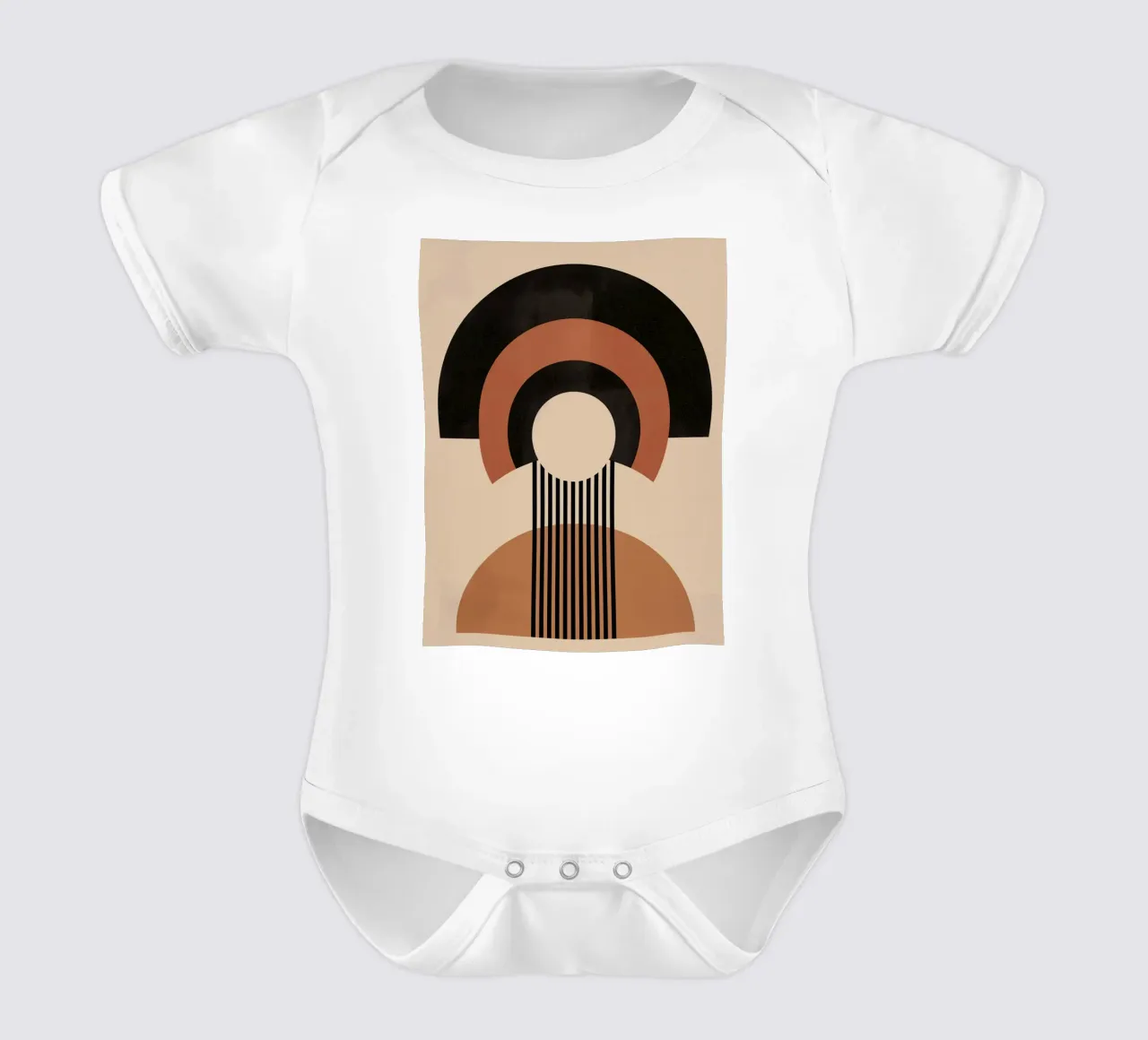 Eleganza geometrica body neonato maniche corte da Whole©