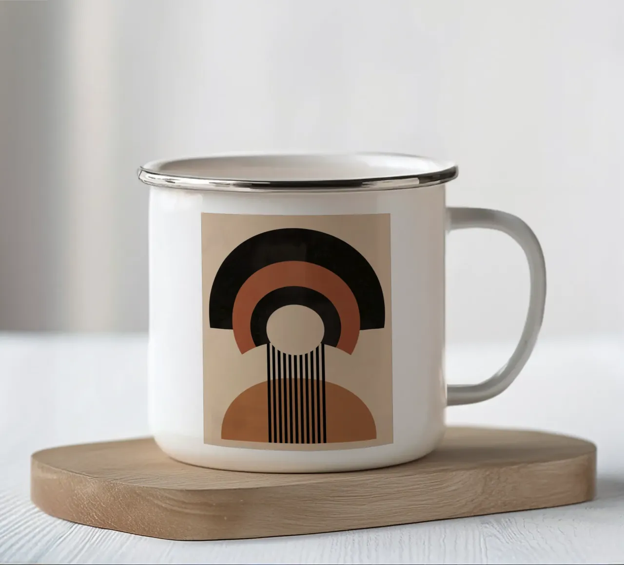 Eleganza geometrica tazza in smalto da Whole©