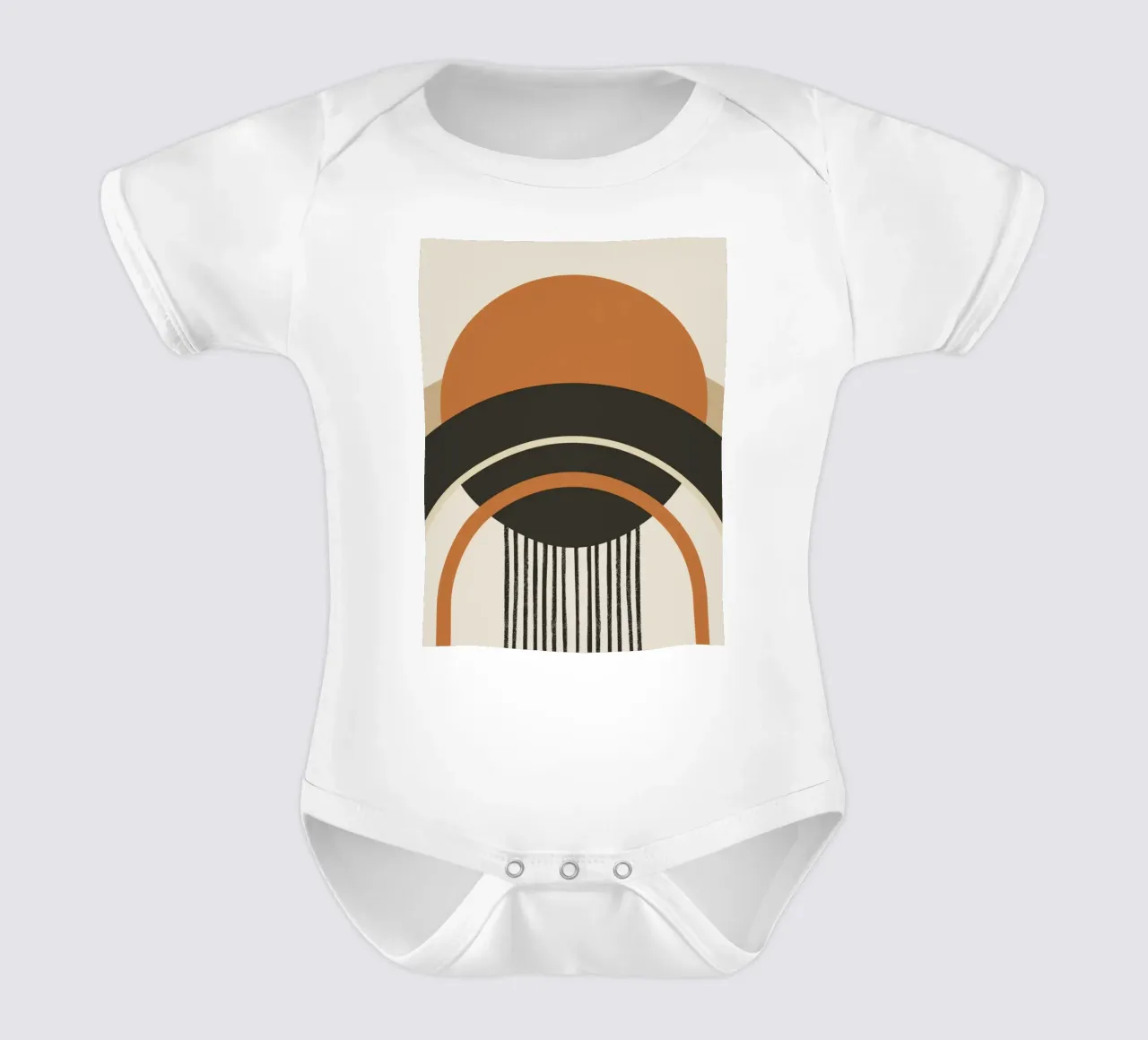 Abstracte bogen babyrompertje korte mouwen van Whole©