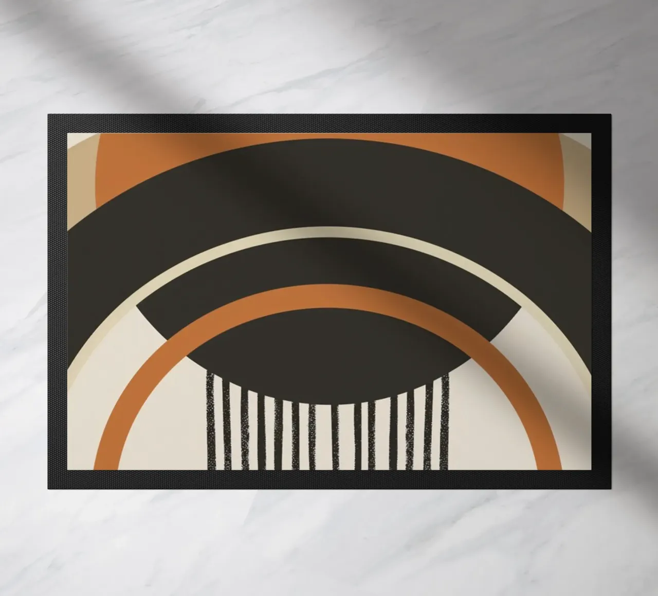 Abstracte bogen deurmat van Whole©