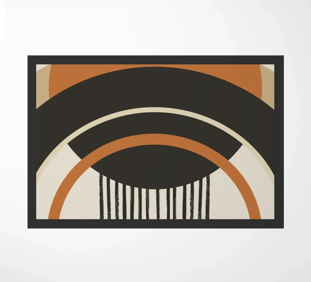 Abstracte bogen deurmat van Whole©