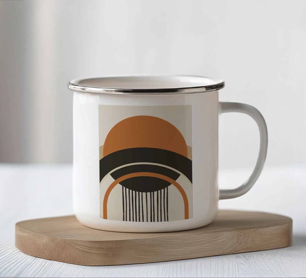 Archi astratti tazza in smalto da Whole©