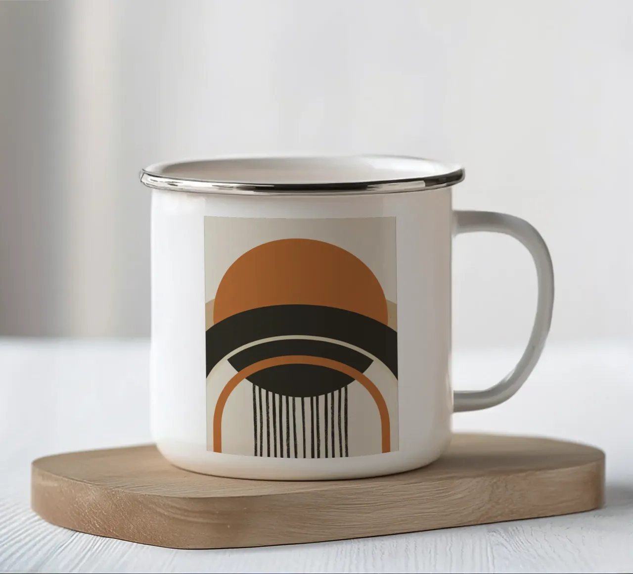 Archi astratti tazza in smalto da Whole©