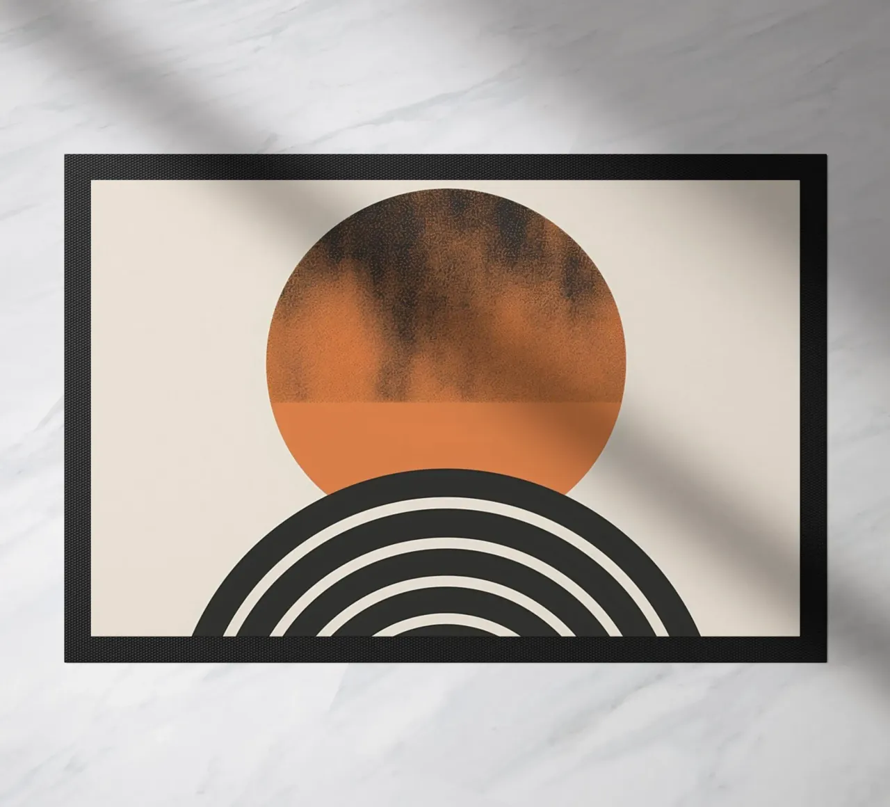 Geometric sun doormat by Whole©