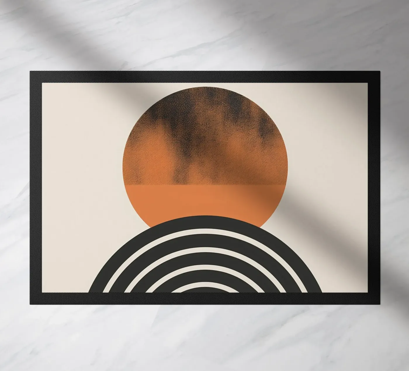 Geometric sun doormat by Whole©