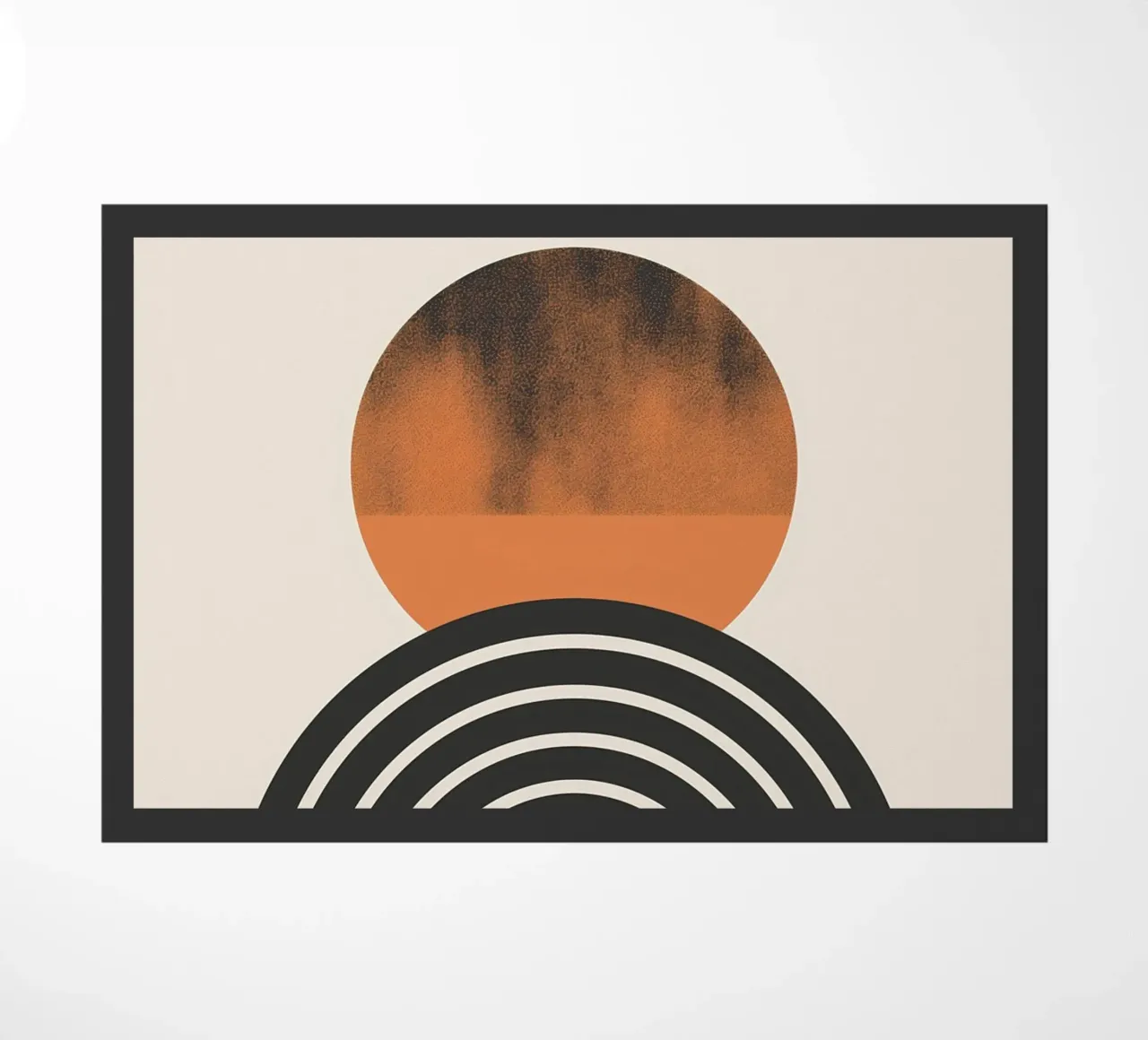 Geometric sun doormat by Whole©