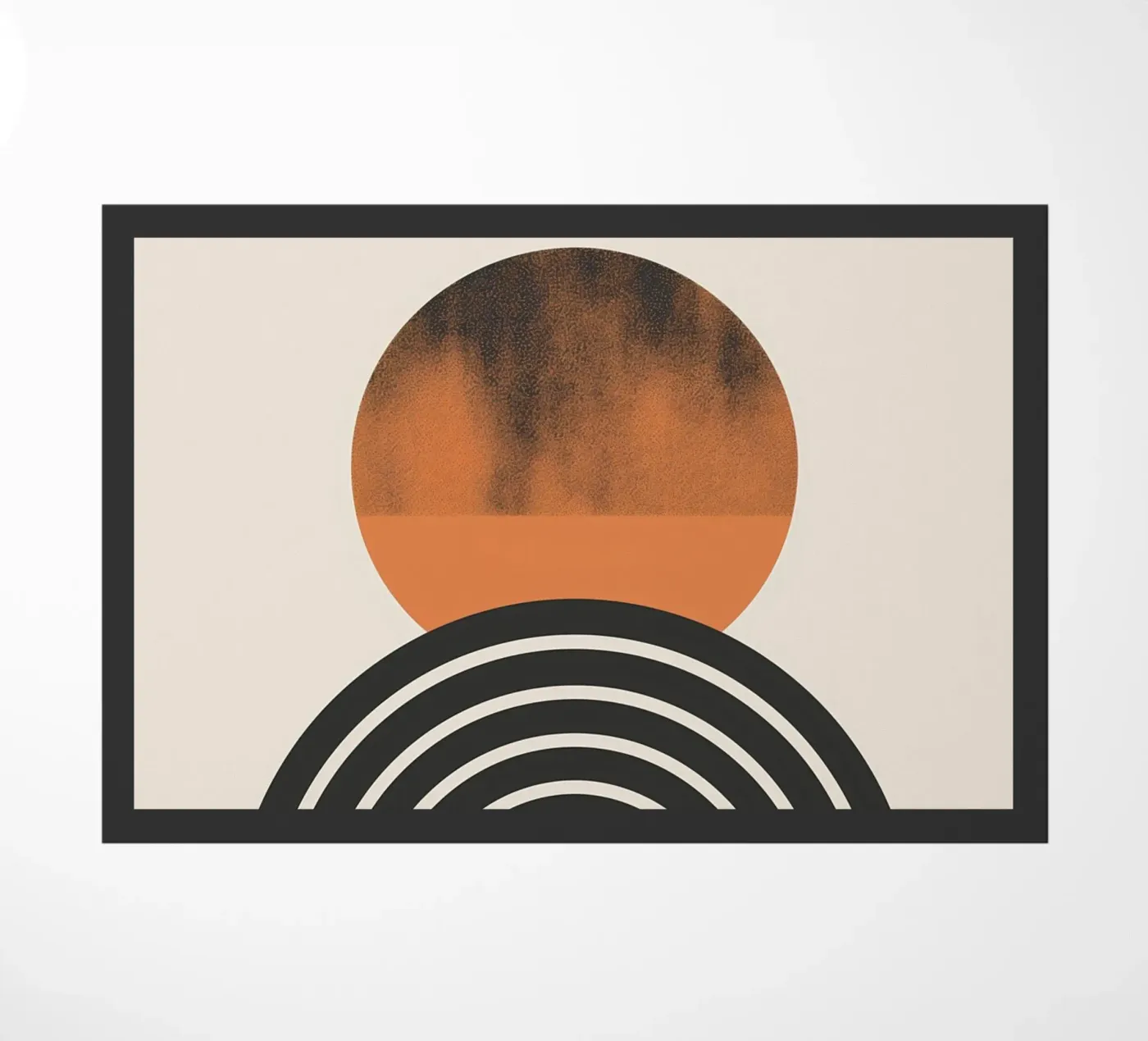 Geometric sun doormat by Whole©