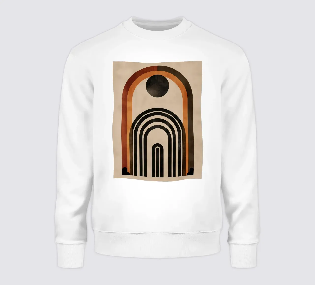 Geometrisches Retro-Bogen Design Sweatshirt von Whole©