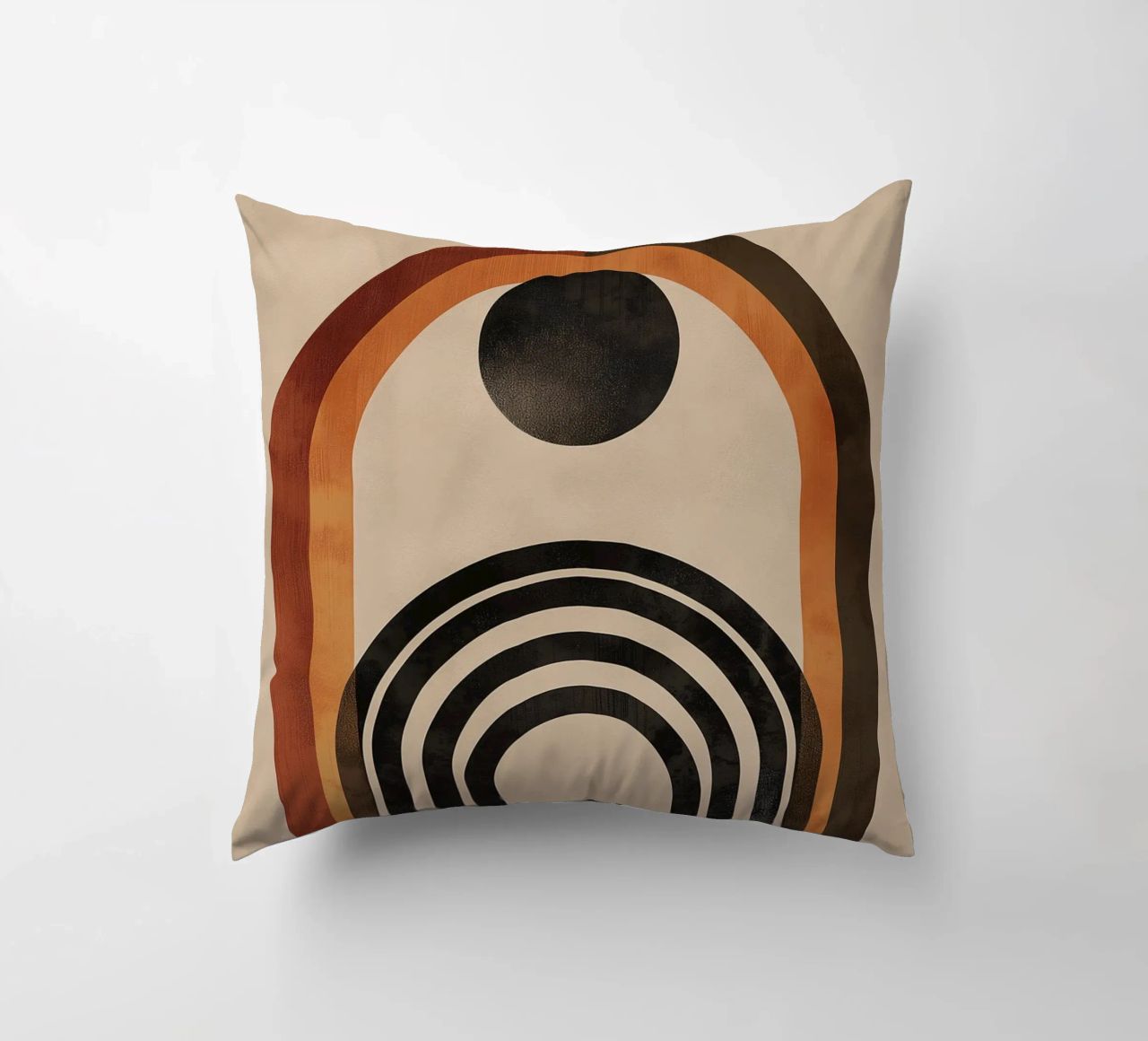 Design geometrico ad arco retrò cuscino da Whole©
