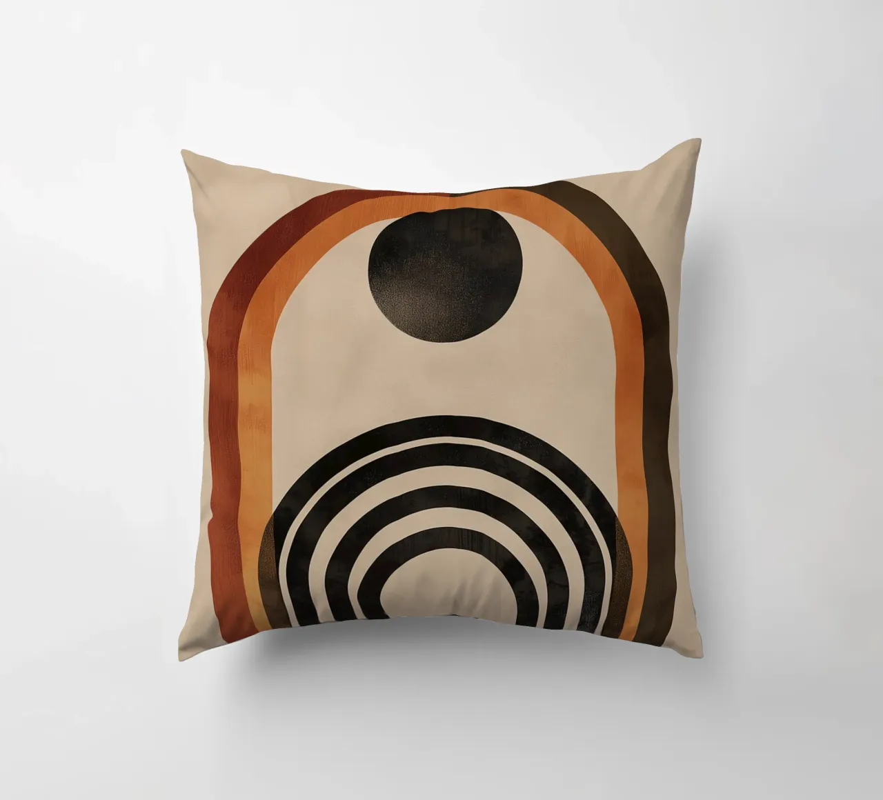 Design geometrico ad arco retrò cuscino da Whole©