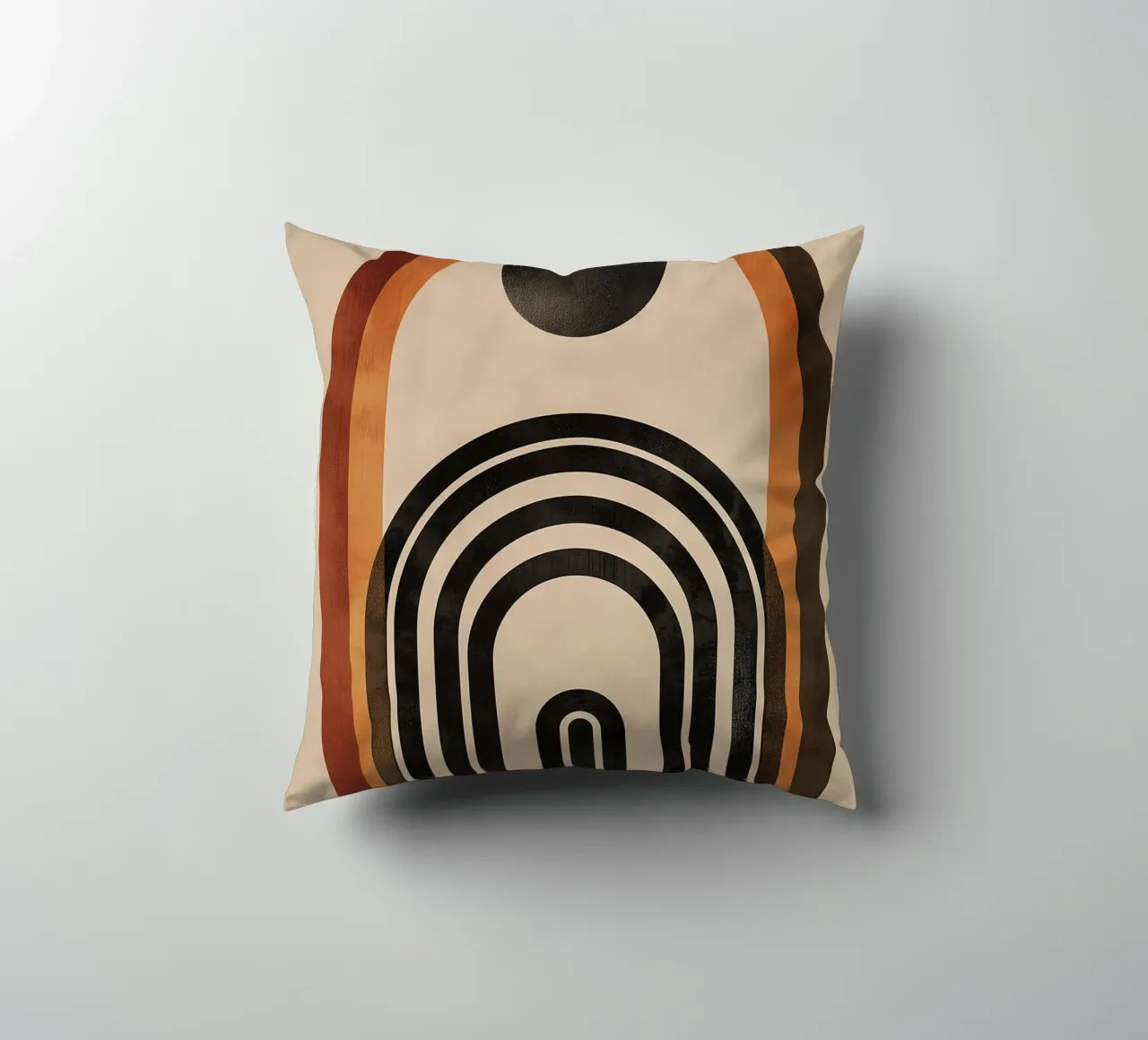 Design geometrico ad arco retrò cuscino da Whole©