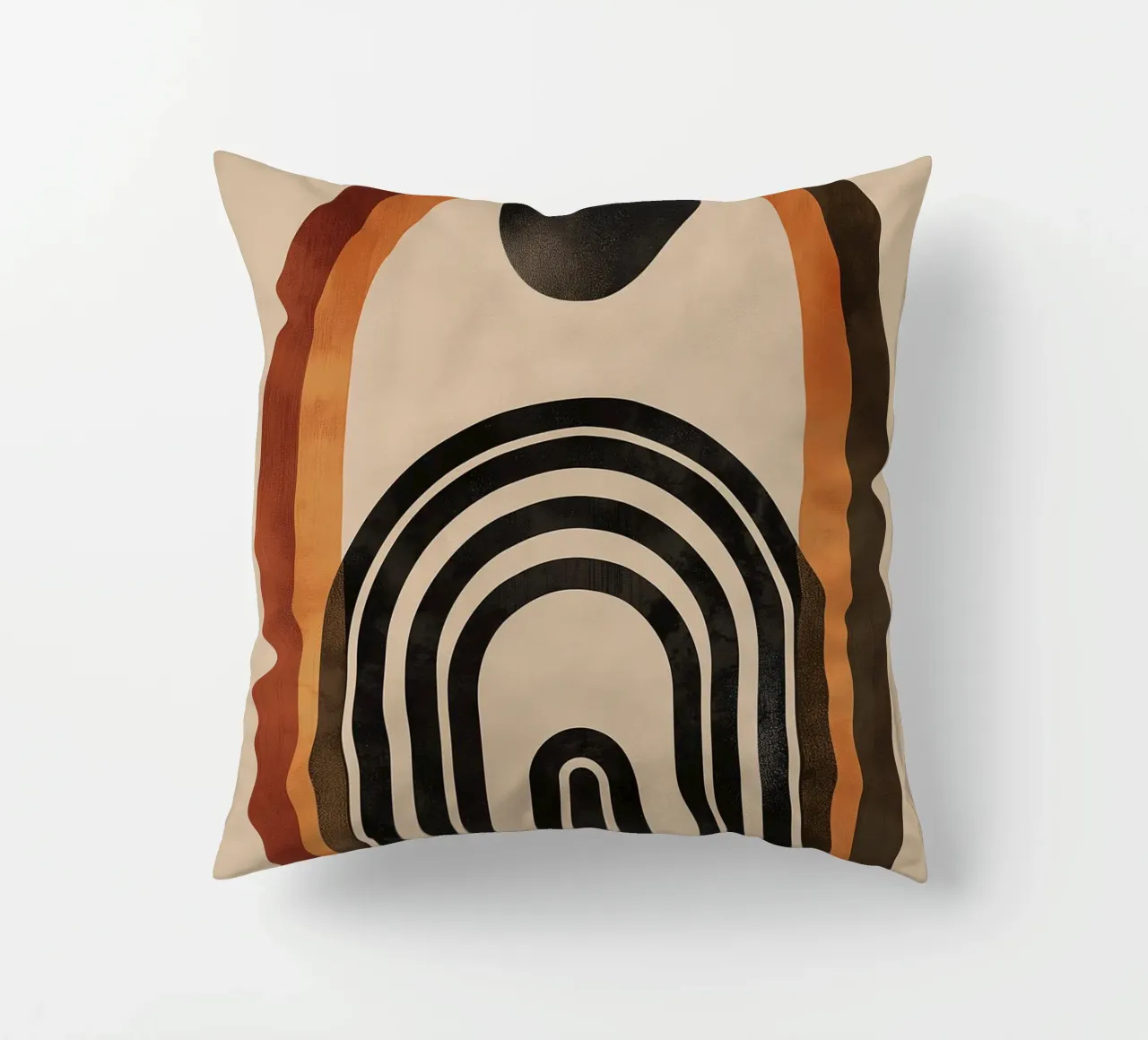 Design geometrico ad arco retrò cuscino da Whole©