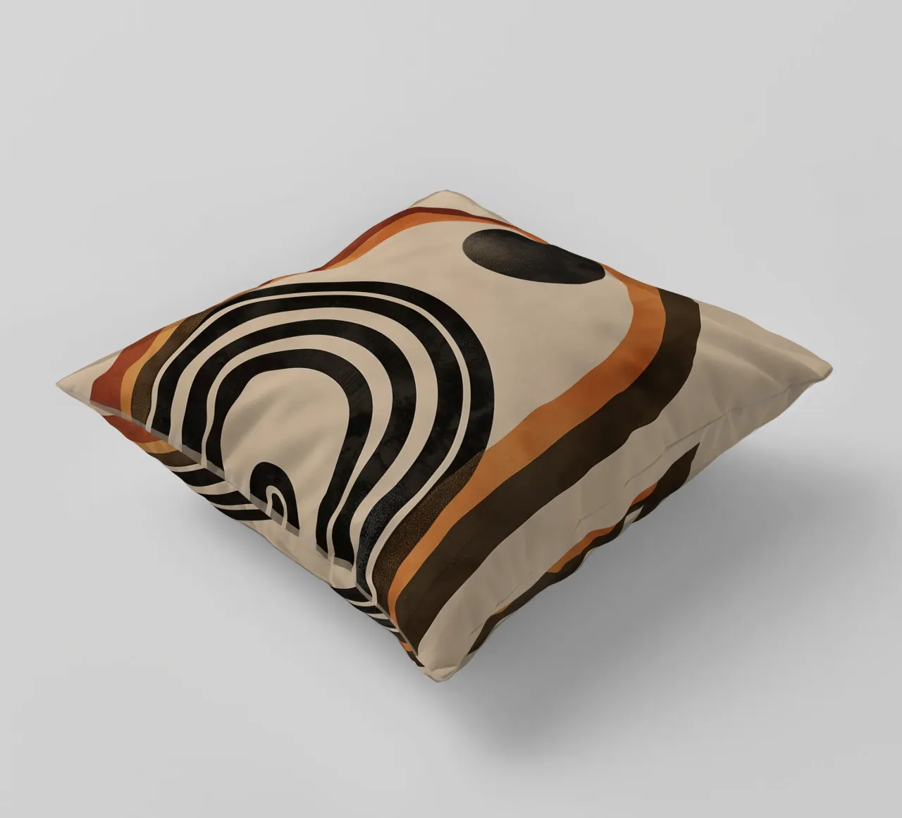 Design geometrico ad arco retrò cuscino da Whole©