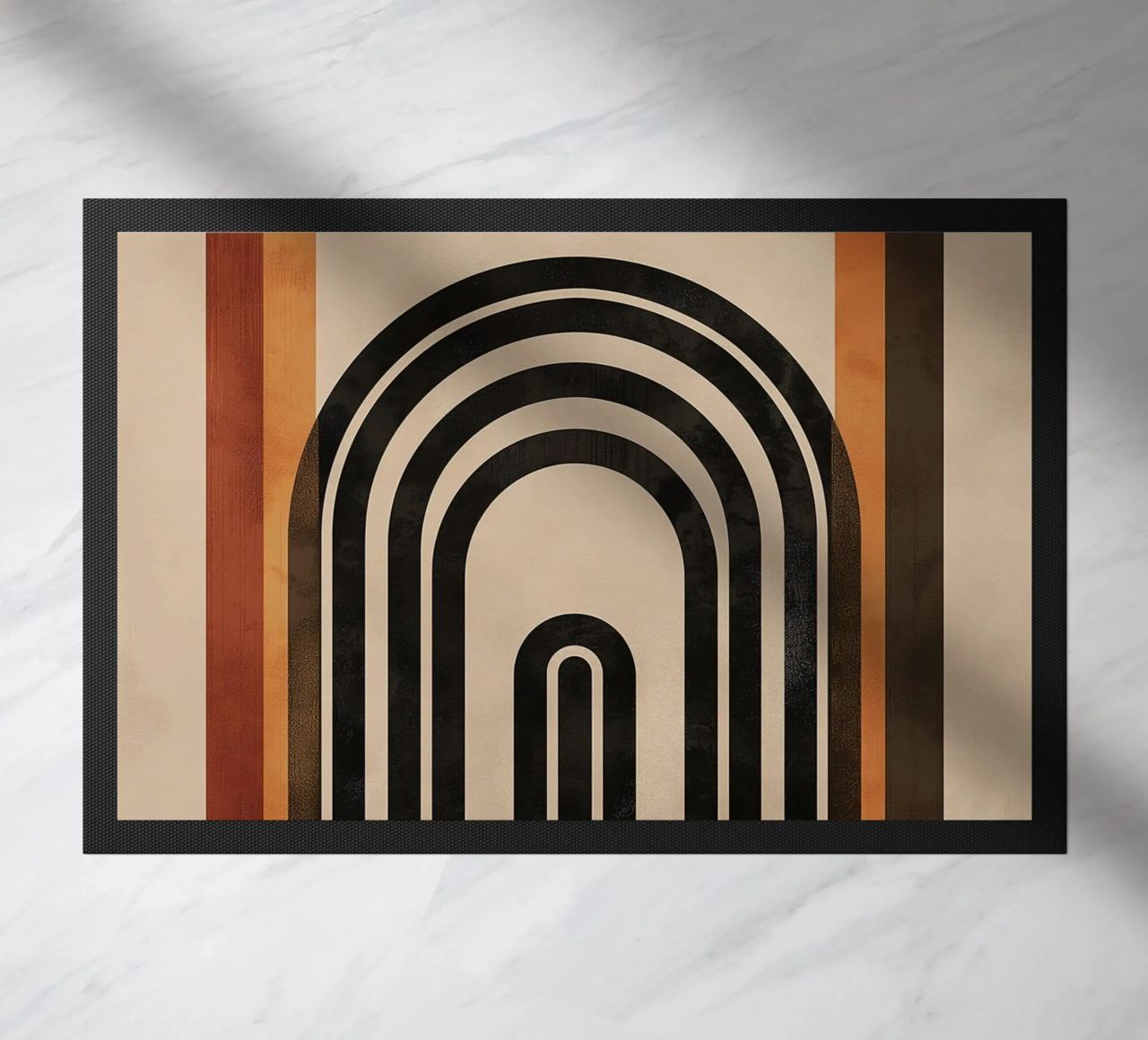Design geometrico ad arco retrò zerbino da Whole©
