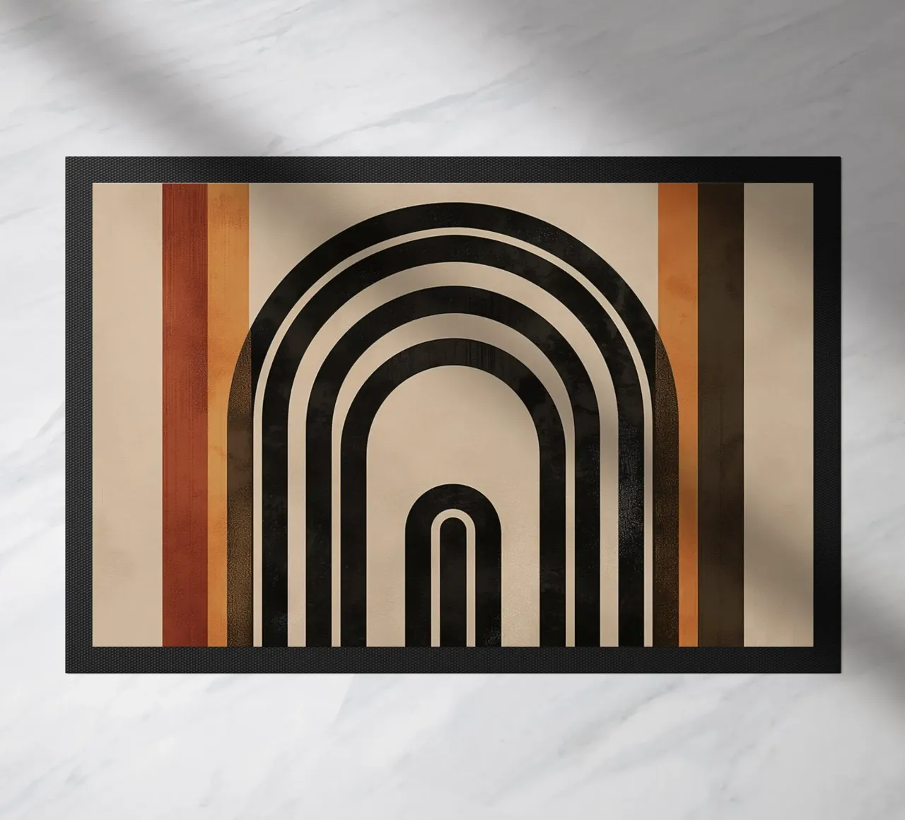 Design geometrico ad arco retrò zerbino da Whole©