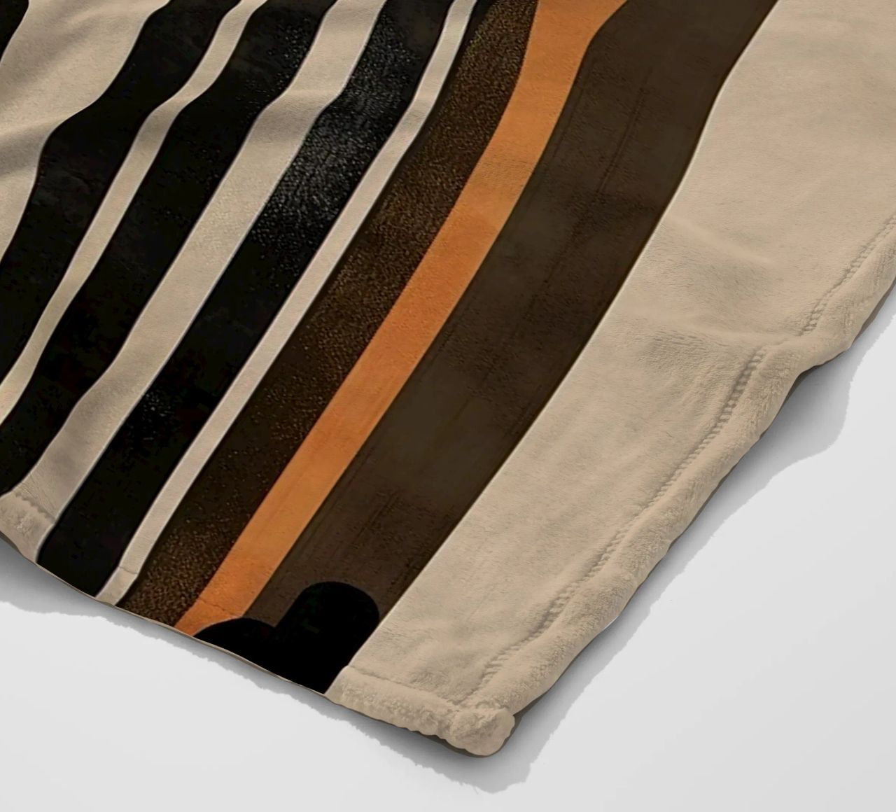 Design geometrico ad arco retrò coperta in pile da Whole©