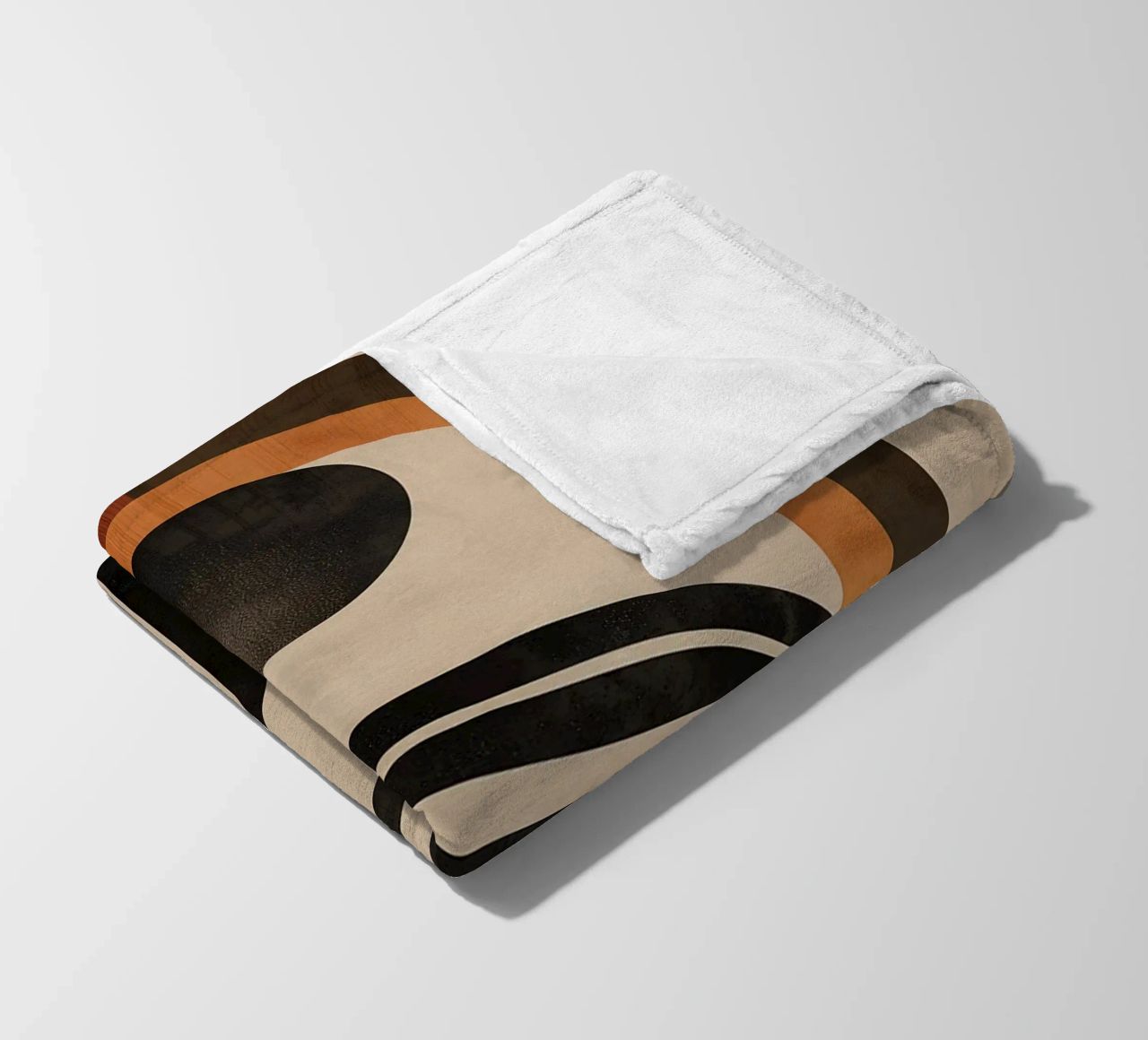 Design geometrico ad arco retrò coperta in pile da Whole©