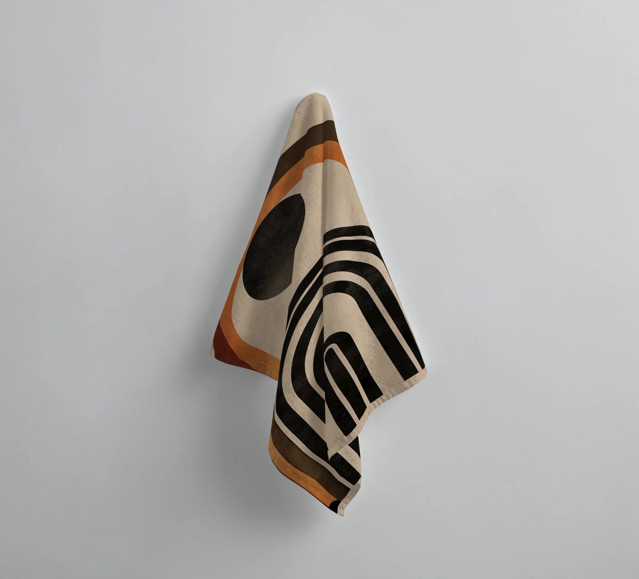Design geometrico ad arco retrò asciugamano da bagno da Whole©