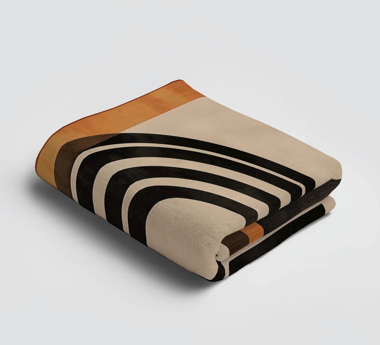 Design geometrico ad arco retrò asciugamano da bagno da Whole©