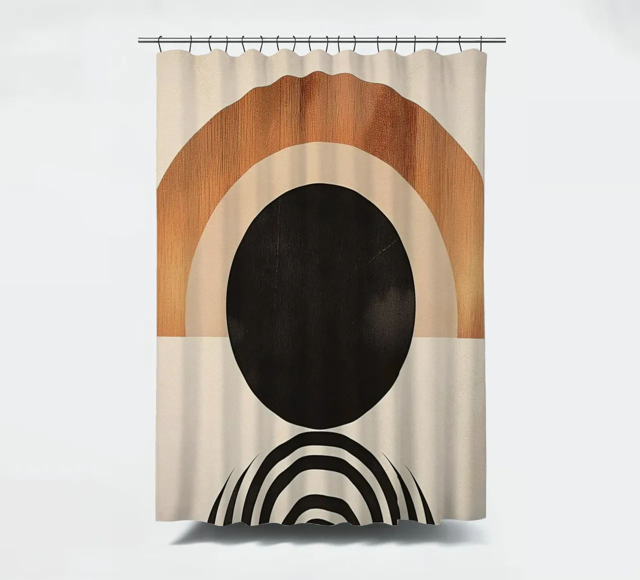 Geometrischer Bogen Minimalistisch Duschvorhang von Whole©