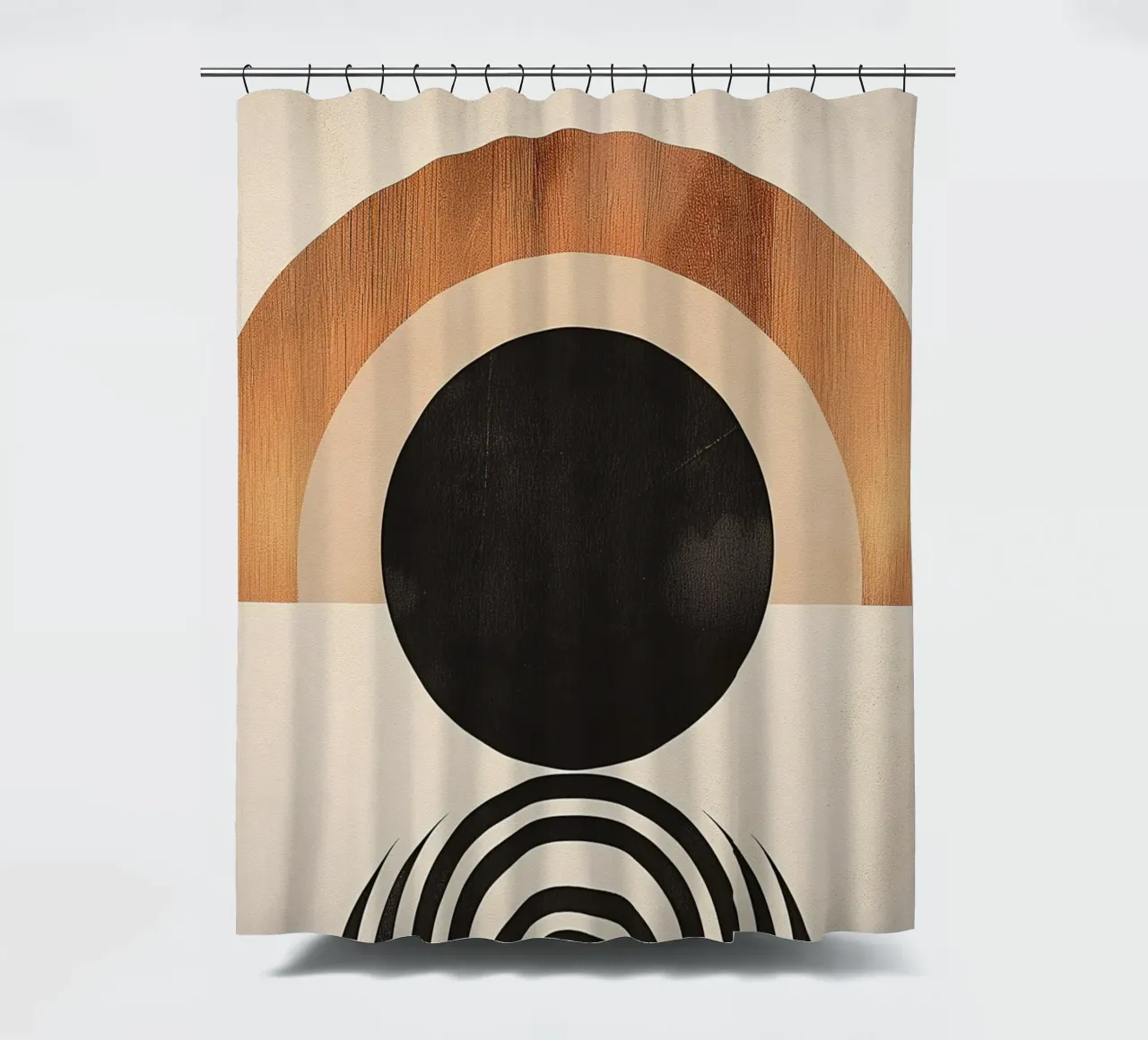 Geometrischer Bogen Minimalistisch Duschvorhang von Whole©