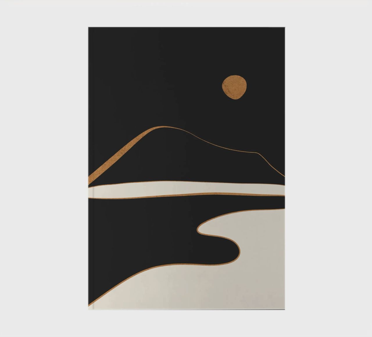 Minimalist Abstract Landscape notebook by ThingDesign