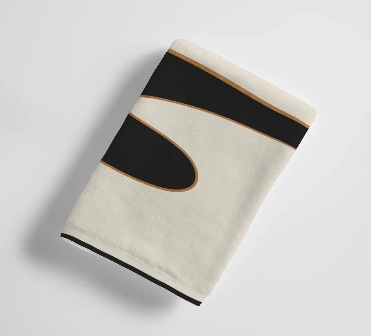 Minimalistisch abstract landschap badhanddoek van ThingDesign