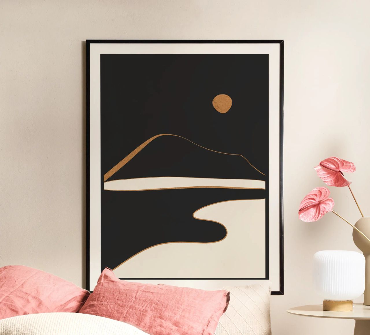 Minimalist Abstract Landscape poster by ThingDesign